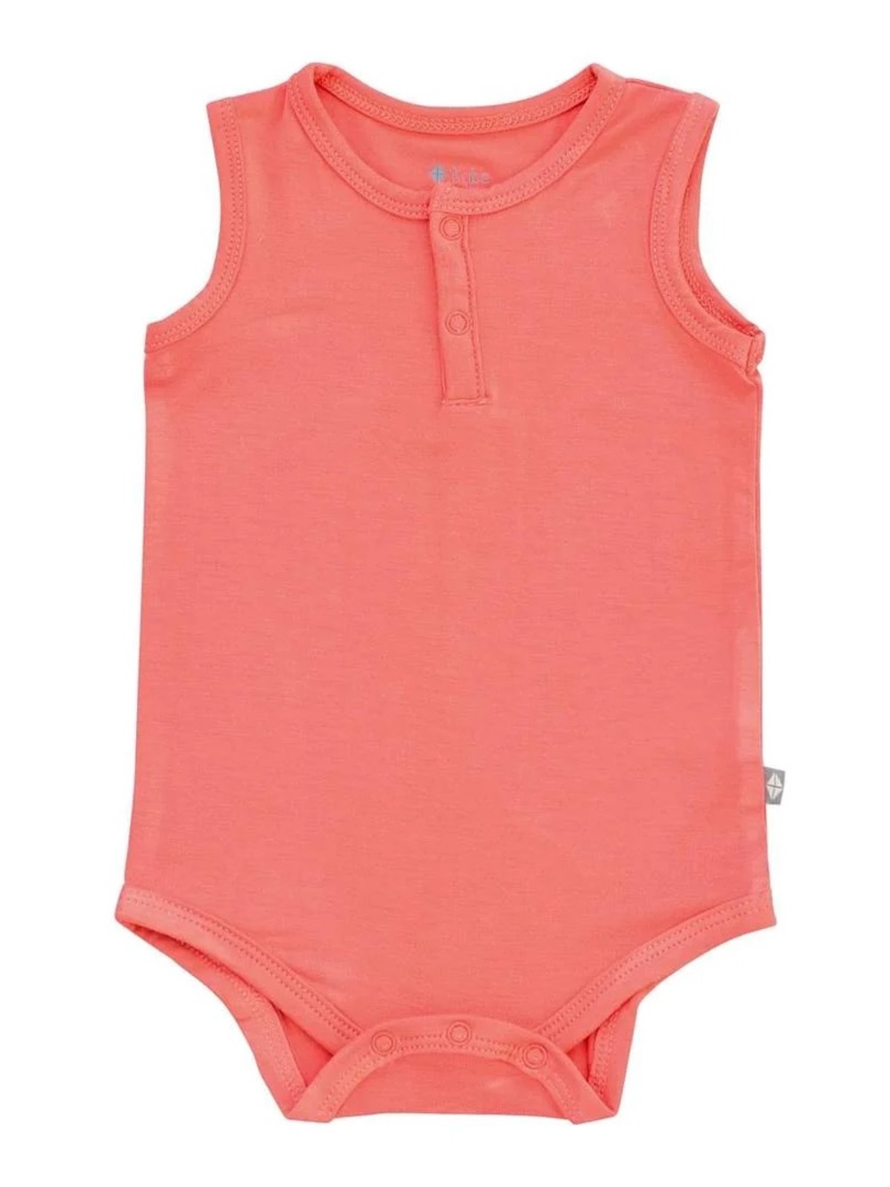 Kyte Baby bodysuit onesie bamboo sleeveless melon coral henley boy girl snaps